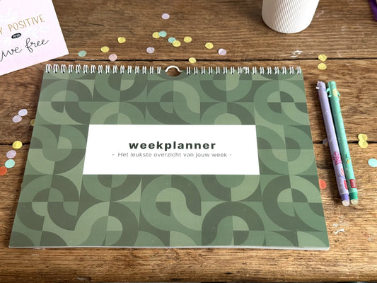 Weekplanner Abstract groen