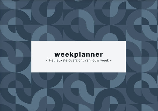 Weekplanner Abstract blauw