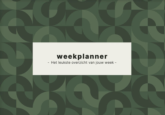Weekplanner Abstract groen