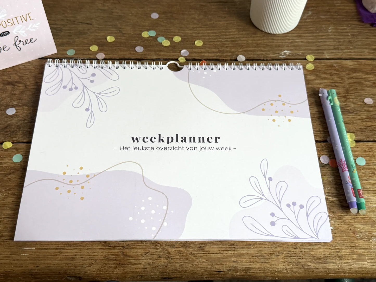 Weekplanner Flora paars